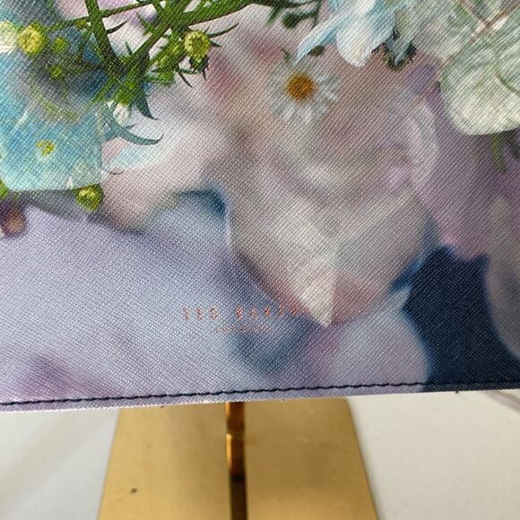 Ted Baker Navy Blue Floral Crossbody Handbag - Picture 7 of 8